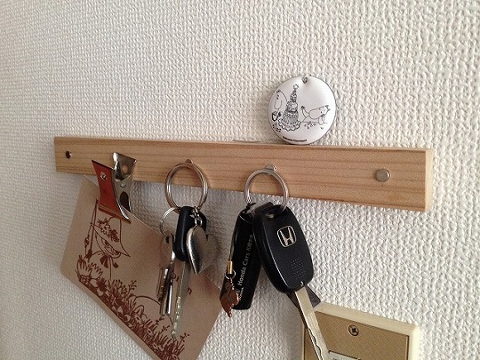 20150223 161 DIY｜磁石で付ける壁掛けの鍵フック
